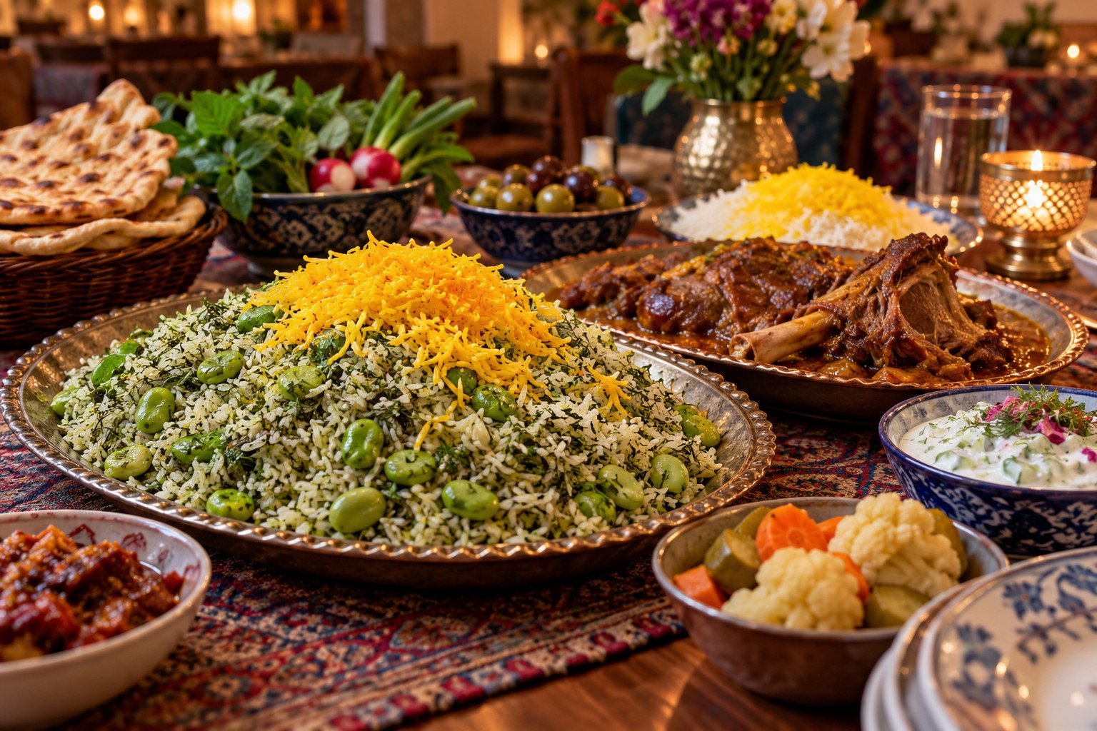 A Persian table invites everyone to share a meal